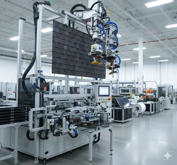 solar panel production machinery